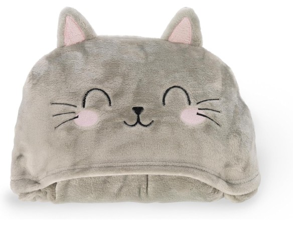 Legami - Coperta con Cappuccio Cosy Hugs! Tema Kitty Gatto, con Tasche Scaldamani e Cappuccio, Coperta in Poliestere, Chiusura 