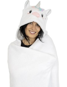 Legami - Coperta con Cappuccio Cosy Hugs! Tema Unicorn,... 2