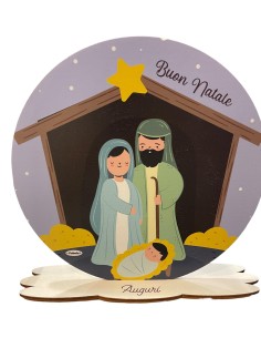 Fabula | Targa Natività Natale In Legno 23 cm fabula