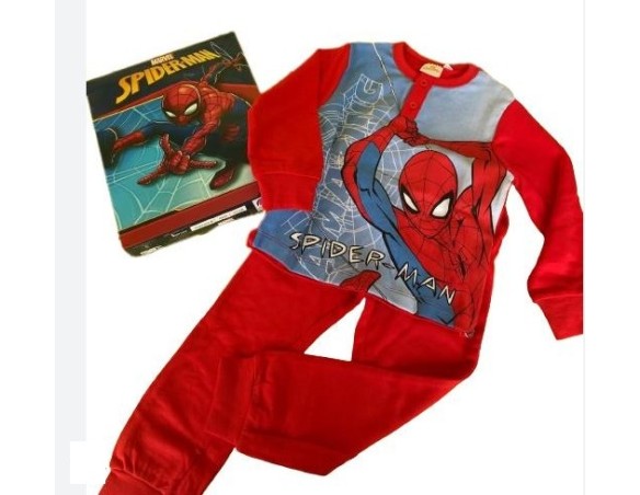 Spiderman | PIGIAMA CALDO COTONE SPIDERMAN BAMBINO BIMBO 2163 3-4-6-8 ANNI