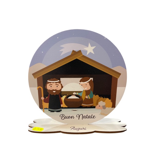 Fabula | Targa Natività Natale In Legno 23 cm...
