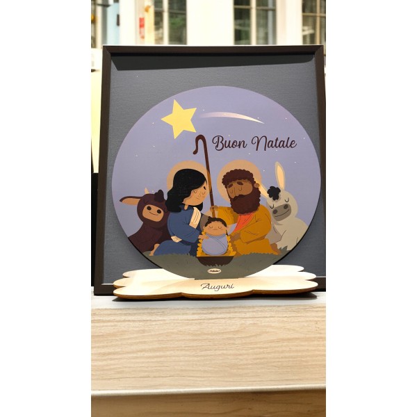 Fabula | Targa Natività Natale In Legno 23 cm...