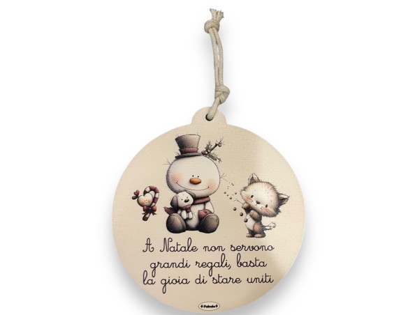 Fabula | Natale | Sfera In Legno Palla Natalizia Natale 10 cm fabula