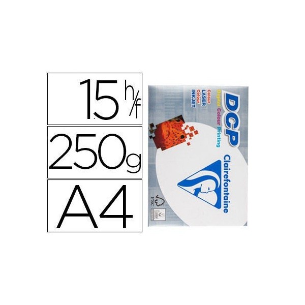 RISMA CARTONCINO A4 250g 15 FOGLI DCP BIANCO