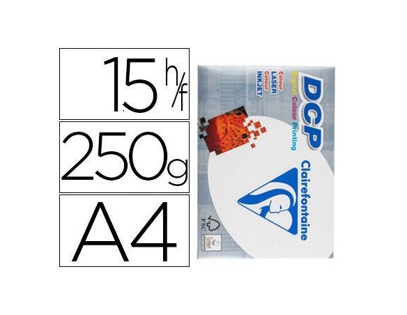 RISMA CARTONCINO A4 250g 15 FOGLI DCP BIANCO