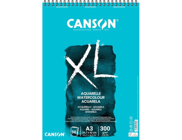 Blocco Schizzi Schizzo Album XL acquarello acquerellabile canson a3 300 gr 30 fogli