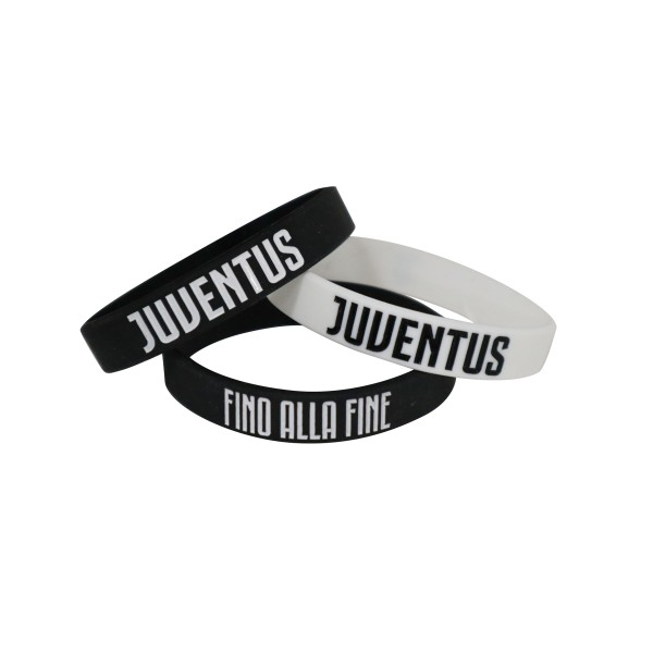 Juventus | TRIS BRACCIALETTI IN SILICONE JUNIOR...