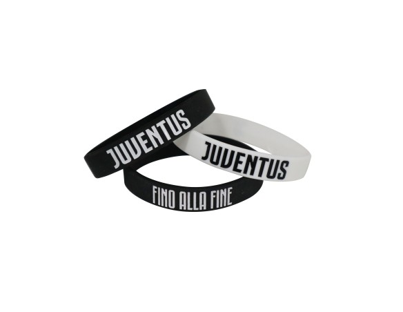 Juventus | TRIS BRACCIALETTI IN SILICONE JUNIOR BAMBINI