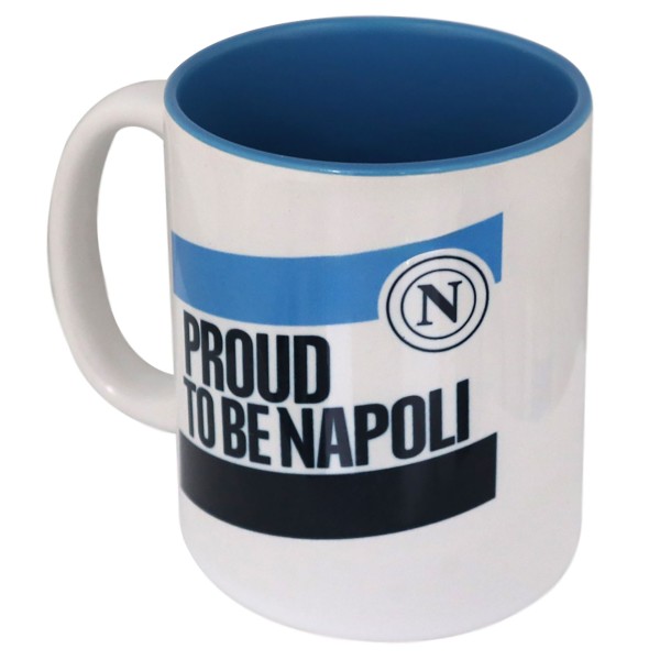 Napoli | TAZZA IN CERAMICA INTERNO CELESTE...