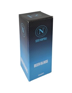 Napoli | BICCHIERE BIRRA 415ML CON LOGO NAPOLI BLU SCURO 2