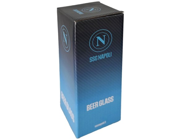 Napoli | BICCHIERE BIRRA 415ML CON LOGO NAPOLI BLU SCURO