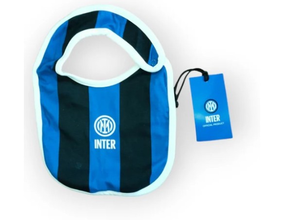 Inter | Bavaglino Neonato Inter, Righe Nerazzurre e Logo Ufficiale