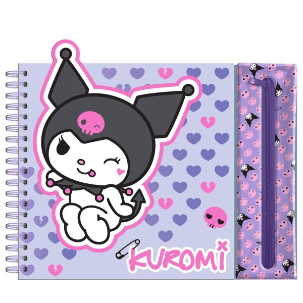 Kuromi |  Taccuino di attività con custodia...