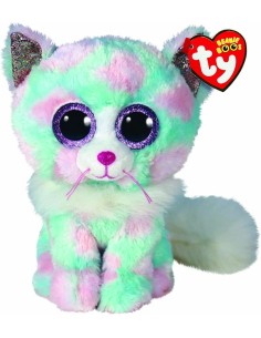 TY - Peluche - Beanie Boos - Gatto - Opal - Azzurro,...