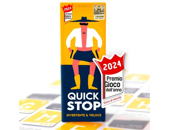 ATM Gaming QUICKSTOP - Gioco di Società per Famiglia ed Amici - Gioco di Carte - Perfetto per Creare Atmosfera - Da 2 a 7 Gioca