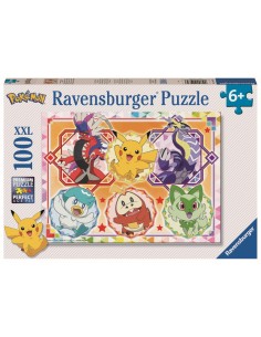 Ravensburger - Puzzle 100 Pezzi XXL Pokémon, Idea Regalo...