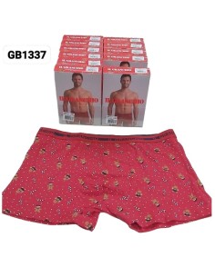 BOXER UOMO NATALE CAPODANNO ROSSO GRANCHIO ( 1337 )