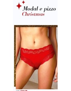 SLIP DONNA NATALE CAPODANNO ROSSO ( 742 )