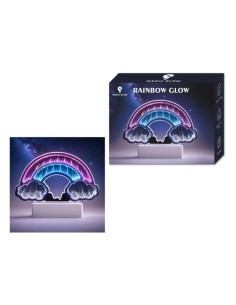 Lampada Rainbow glow infinity luce led multicolor...