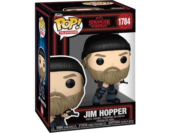 Funko POP! TV: Stranger Things Season 5 - Jim Hopper - Figura in Vinile da Collezione - Idea Regalo - Merchandising Ufficiale -