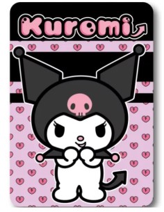 Kuromi - Coperta plaid per bambini, Morbido pile,...