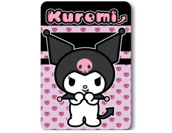 Kuromi - Coperta plaid per bambini, Morbido pile, 140x100cm hello kitty kuromi