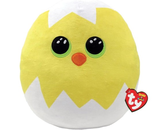 TY - Morbido Peluche Cuscino - Squish a Boos - Pulcino Pasquale - Furry - 39332-33 centimetri - Ottima idea regalo per grandi e