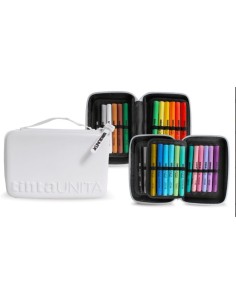 Astuccio con Zip e Maniglia 24 Pennarelli Acrilici Tinta...