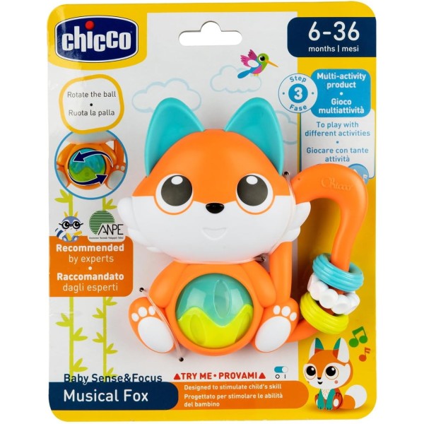 Chicco Sonaglio Musicale A Forma di Volpe,...