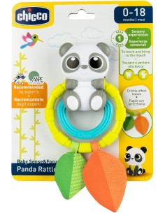 Chicco Sonaglio Panda, Sonaglio in Plastica, Morbido...