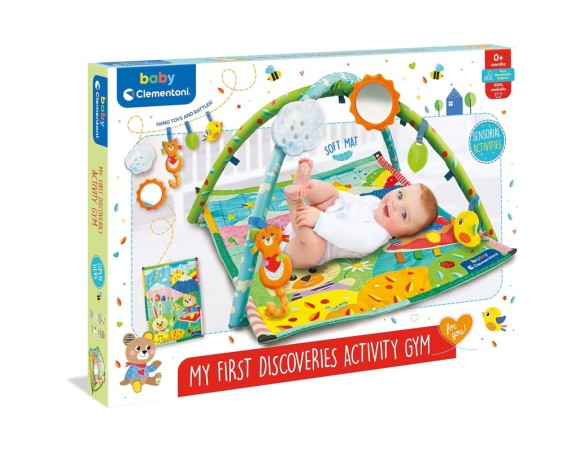 Clementoni Baby for You - My First Discoveries Activity Gym, Palestrina Neonato 0+ Mesi, Stimola Lo Sviluppo Sensoriale e Motor