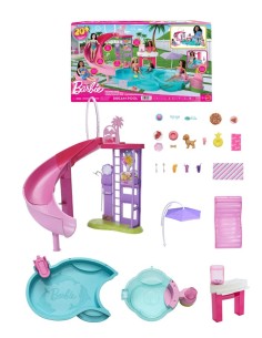 Barbie Piscina Dei Sogni con Scivolo, Idromassaggio e...