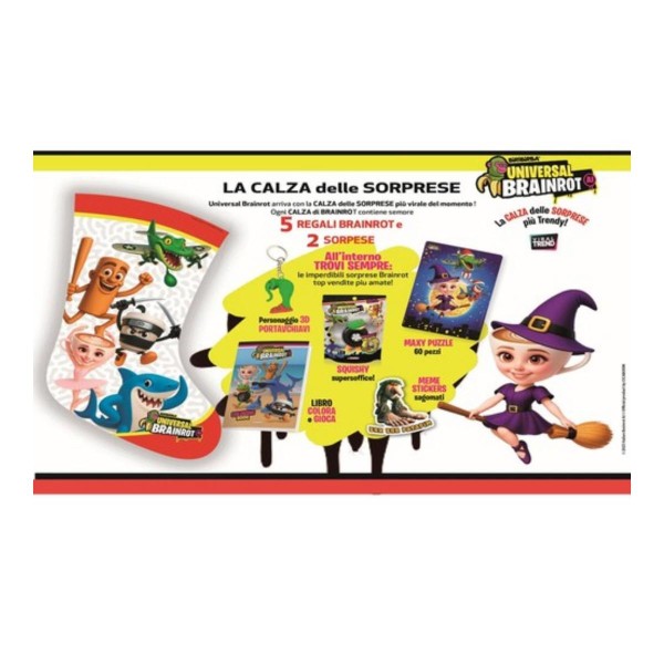 Calza BEFANA Brainrot 7 Sorprese