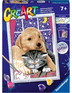 Ravensburger - Creart Serie D Amici Pelosi | Kit Pittura...