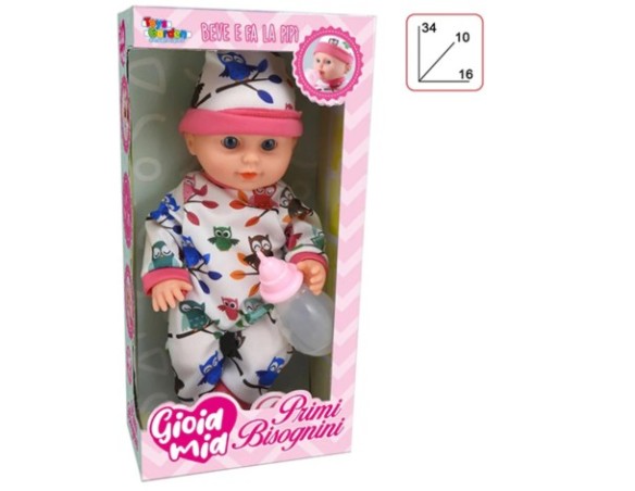 BAMBOLA Bambolotto misura 30cm - primi bisognini