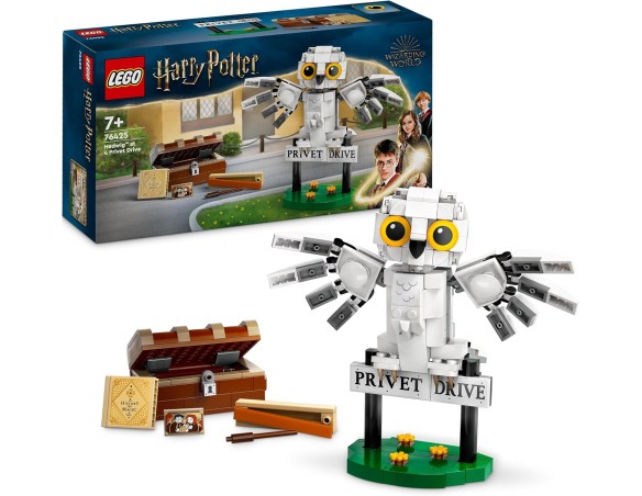 LEGO 76425 Harry Potter Edvige al Numero 4 di Privet Drive, Gioco di Fantasia per Bambini e Bambine da 7 Anni, Modellino da Cos