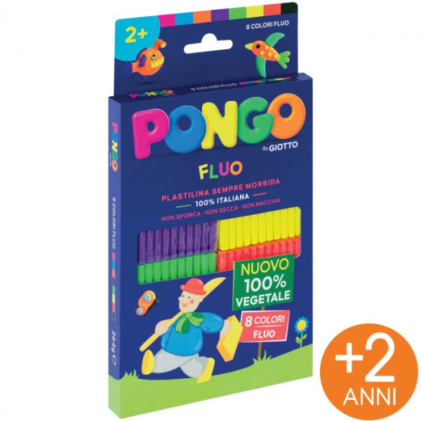 PASTA DA MODELLARE GIOTTO PONGO GR. 33X8 COLORI...