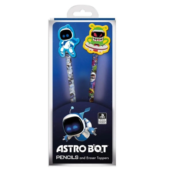 Astro Bot - Idea Regalo - Set Penna / Gomma:...