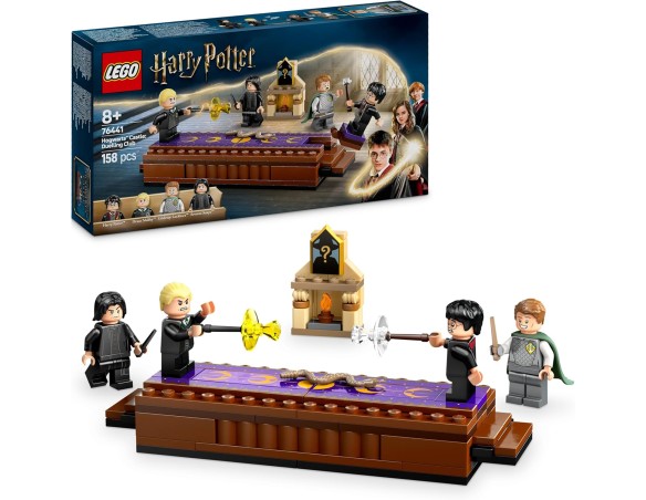 LEGO Harry Potter Castello di Hogwarts Club dei Duellanti, 4 Minifigure di Draco Malfoy, Gilderoy Lockhart e Severus Piton da C