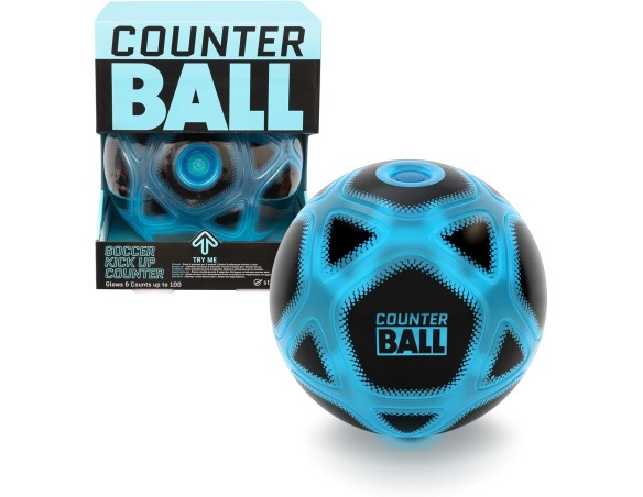 Smart Ball - Counter Ball, Pallone da Calcio Conta Palleggi, Palla Interattiva con Luci e Suoni, Pallone per Allenamento Calcio