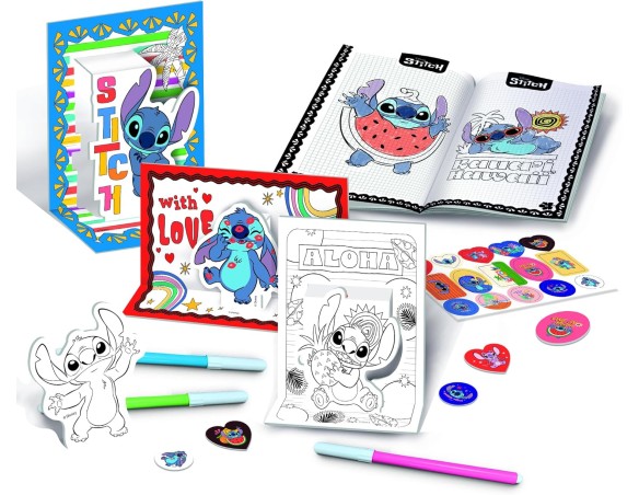 Stitch | Lisciani Giochi - Stitch Zainetto set da colorare