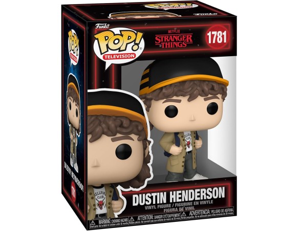 Funko POP! TV: Stranger Things Season 5 - Dustin Henderson - Figura in Vinile da Collezione - Idea Regalo - Merchandising Uffic