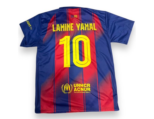 MAGLIA LAMINE YAMAL BARCELONA BARCELLONA " NON UFFICIALE " - COPIA NON CONFORME ALL'ORIGINALE -