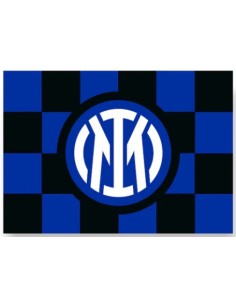 Inter | BANDIERA MINI SCACCHI CON LOGO CENTRALE MEDIA 140...