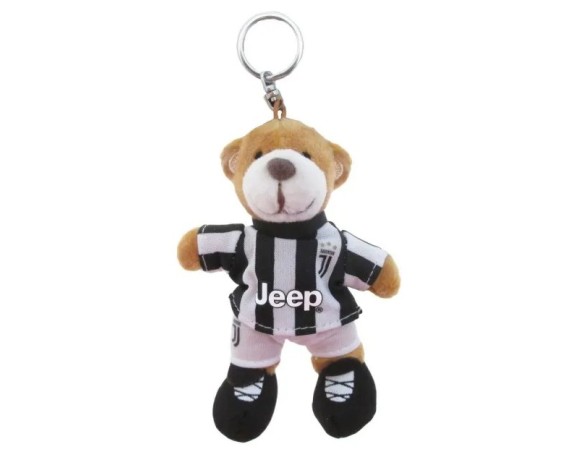 Juventus | PORTACHIAVI ORSO MAGLIA STRISCE UFFICIALE JUVE JUVENTUS 9 CM