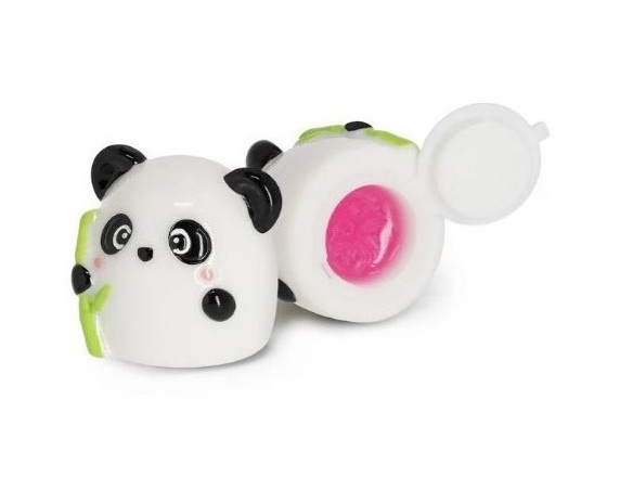 Legami - Lucidalabbra lip gloss, Gusto Vaniglia, per Bambina, Gloss Rosa Trasparente, 4,5x5,5 cm, Tema Panda