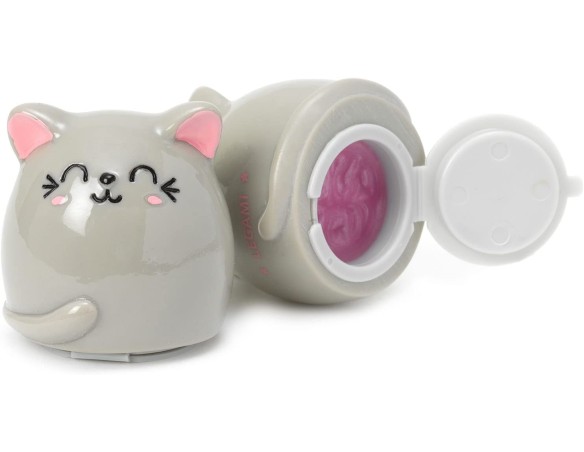 Legami - Lucidalabbra, lipgloss Gusto Vaniglia, per Bambina, Gloss Rosa Trasparente, 3,5x3,8 cm, Tema Kitty