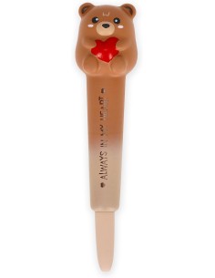 Legami - Penna Gel Antistress Squeezies, Tema Teddy Bear,...