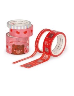 Legami - Set Di 5 Nastri Adesivi Di Carta Teddy Bear...