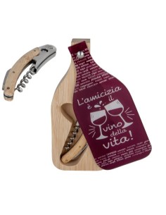 Bordeaux set vino confezione bottiglia con cavatappi...
